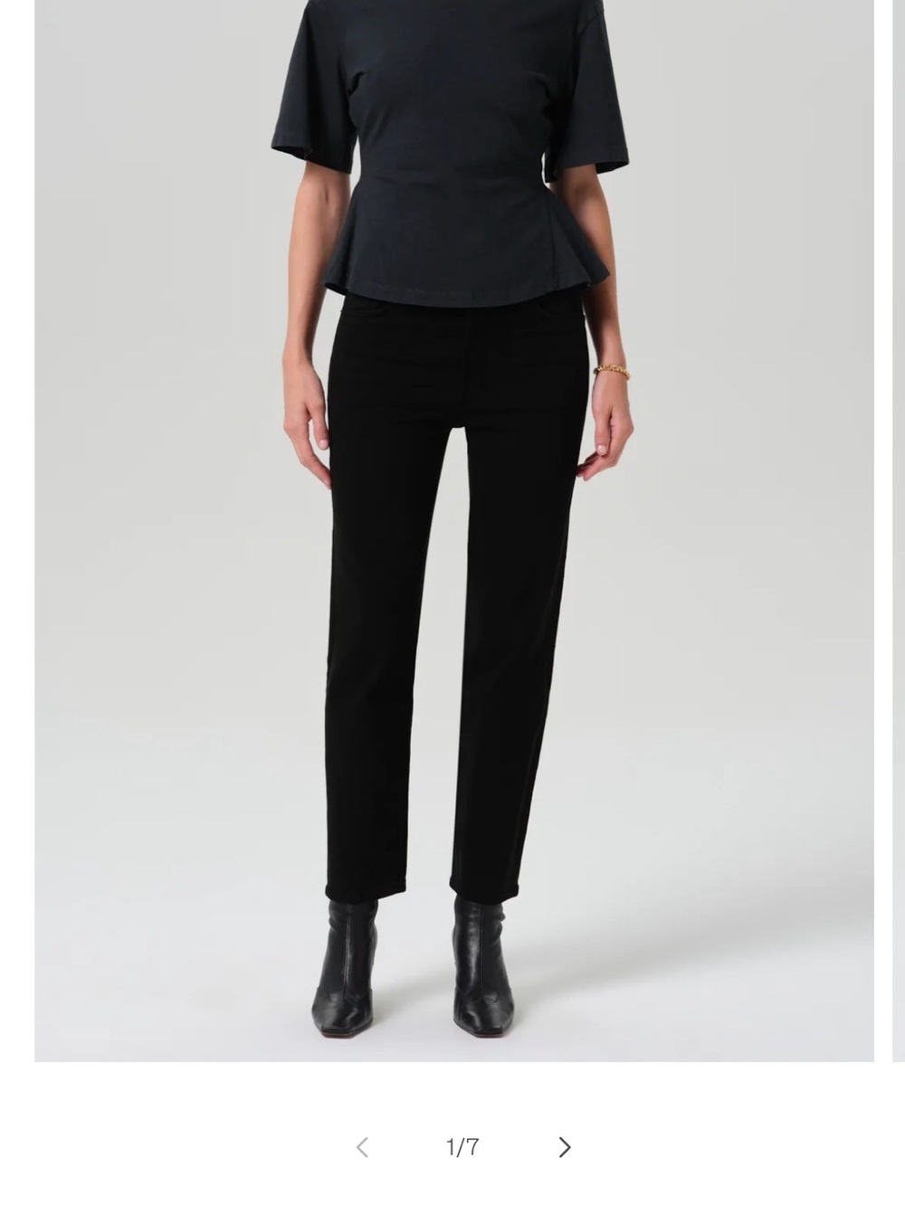 Citizens of Humanity -Caia Black Straight-Leg Women's Pants